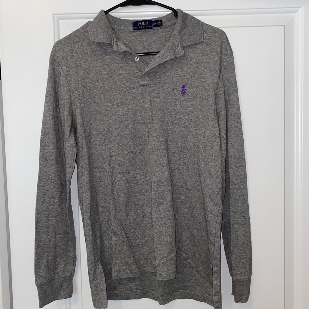 Polo Ralph Lauren Gray Long sleeve Polo size Small